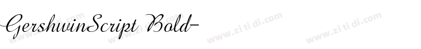 GershwinScript Bold字体转换 GershwinScript Bold字体转换